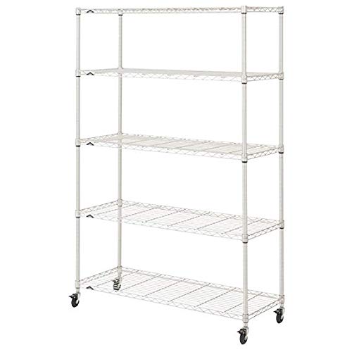 ドウシシャ 棚 メタルルミナスラック 5段 幅120×奥行46×高さ180cm Amazon｜ルミナス プレミアムライン 5段 幅120 幅121.5×奥行46×高さ